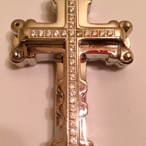 Stainless Steel mans Chain and Cross Pendant  222g - Picture 2 of 8